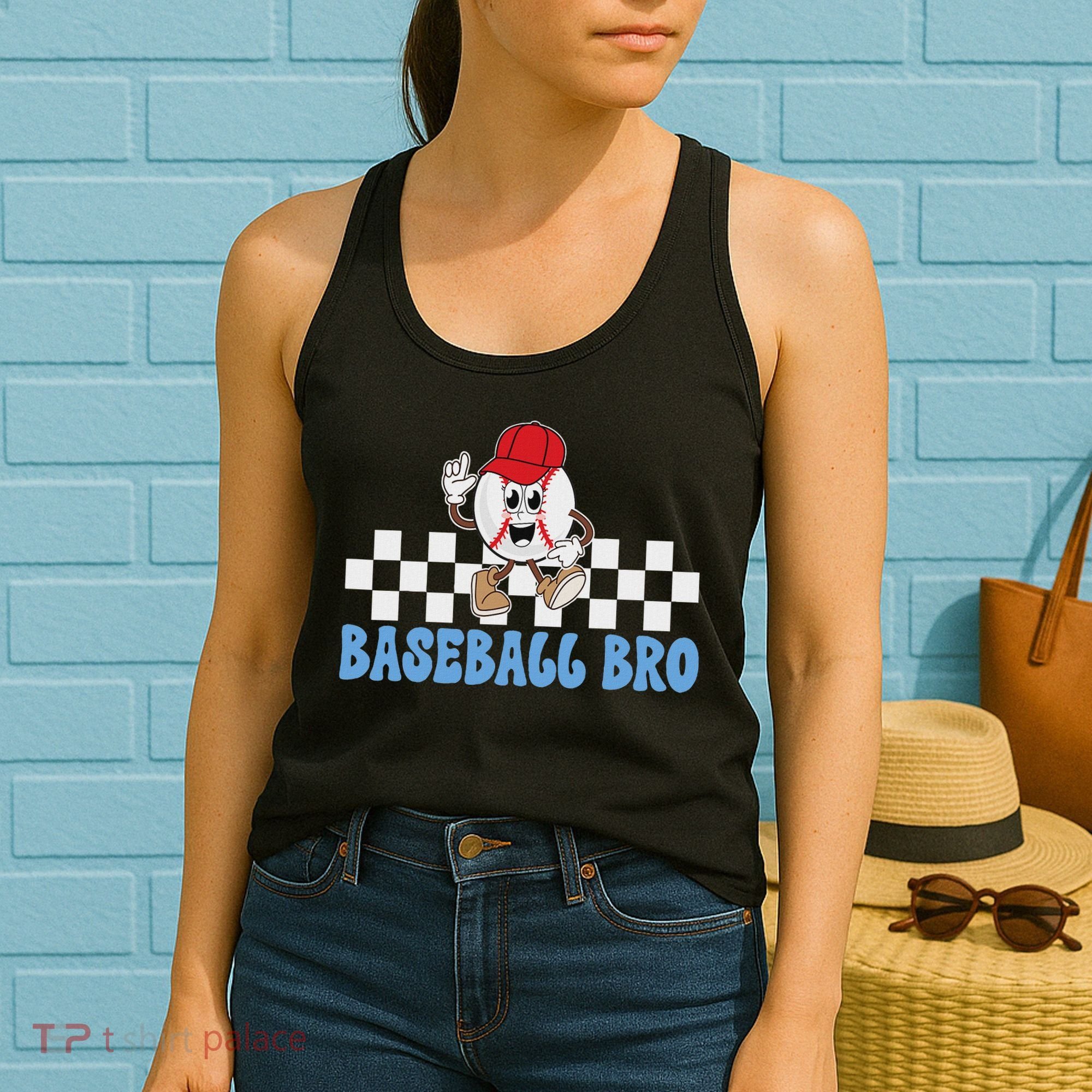 Baseball Bro Proud Baseball Brother Of A Baseball Player Women's Tank Top