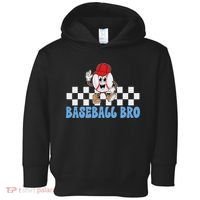 Baseball Bro Proud Baseball Brother Of A Baseball Player Toddler Hoodie thumb 0