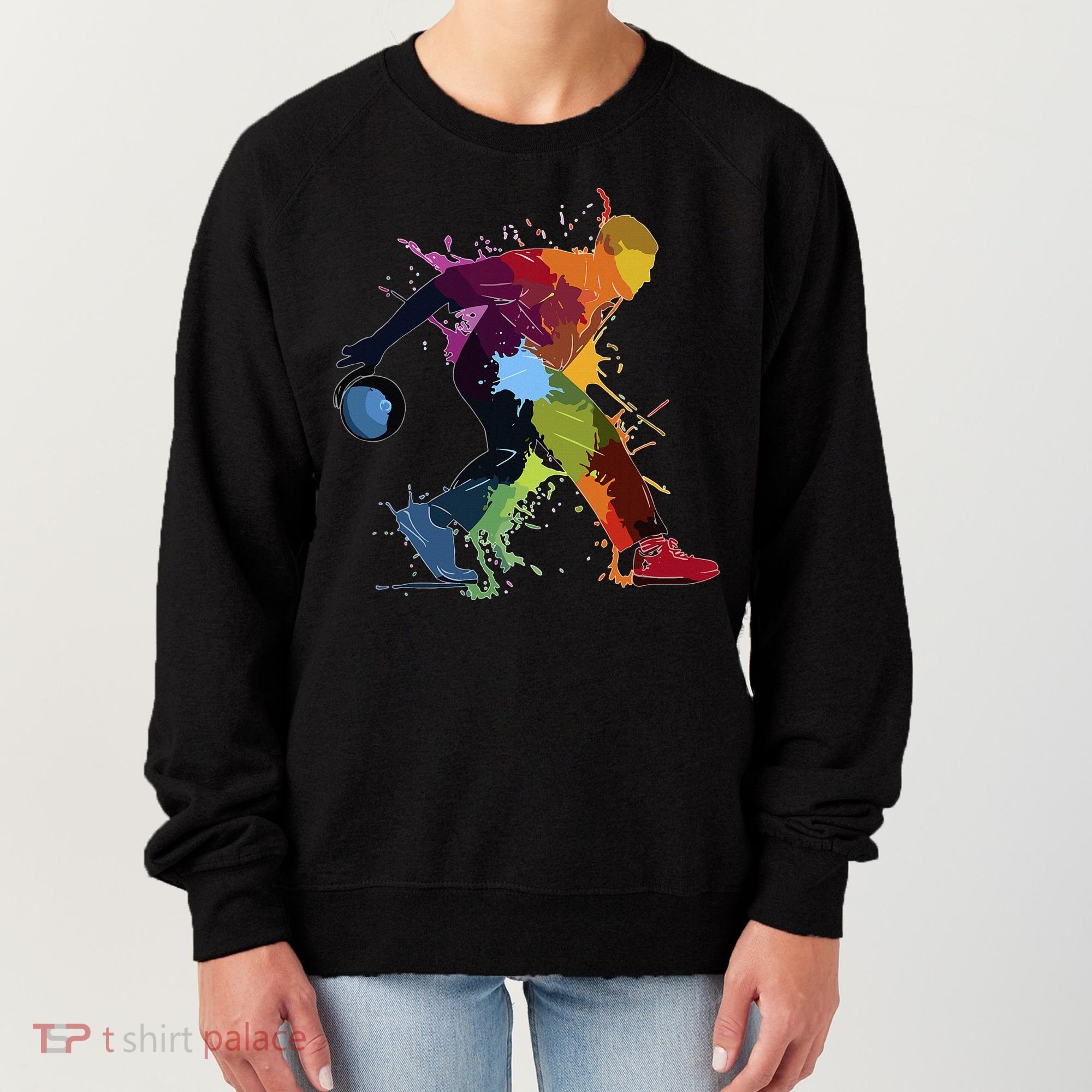 Bowling Bowler paint splash Women's Sweatshirt