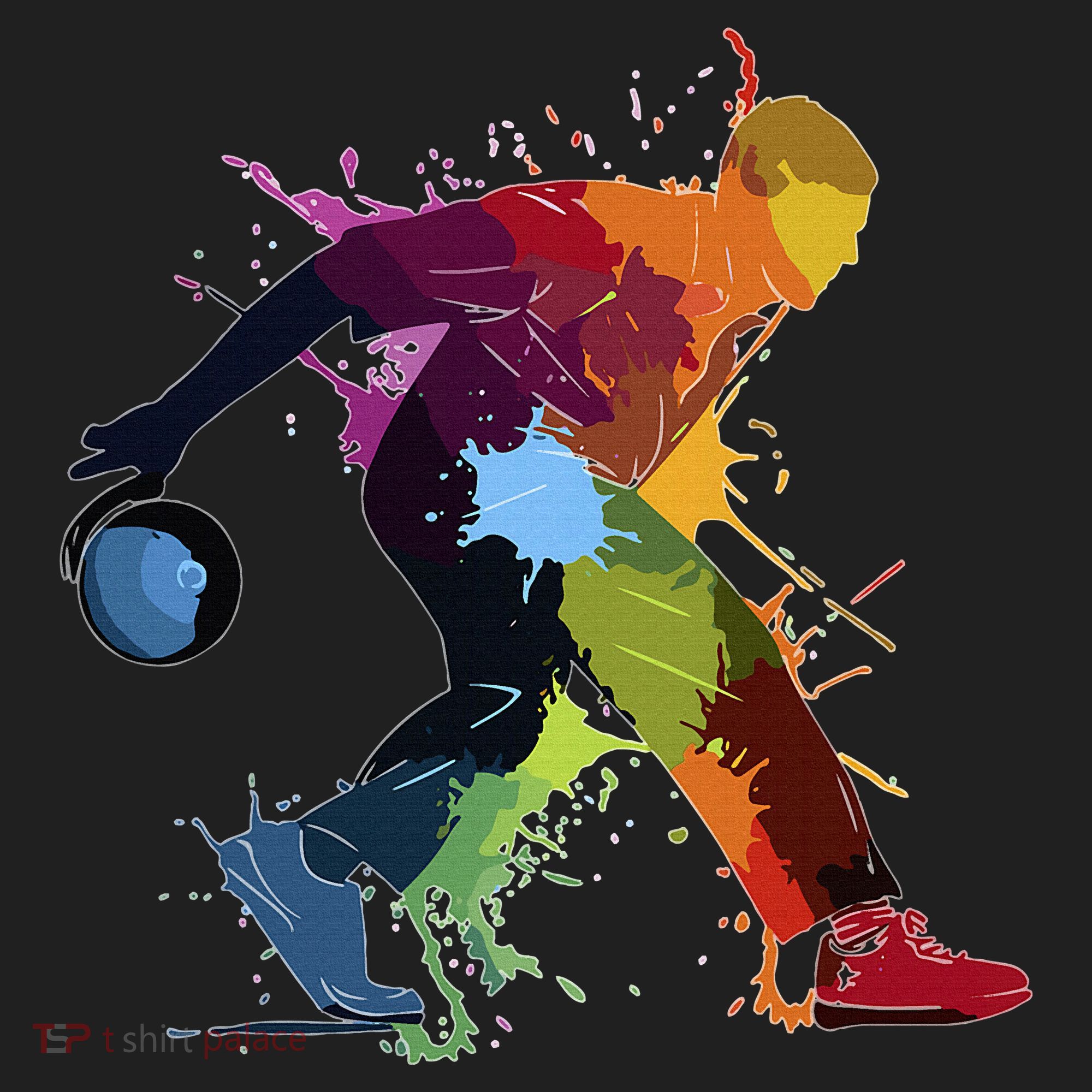Bowling Bowler paint splash Women's Sweatshirt