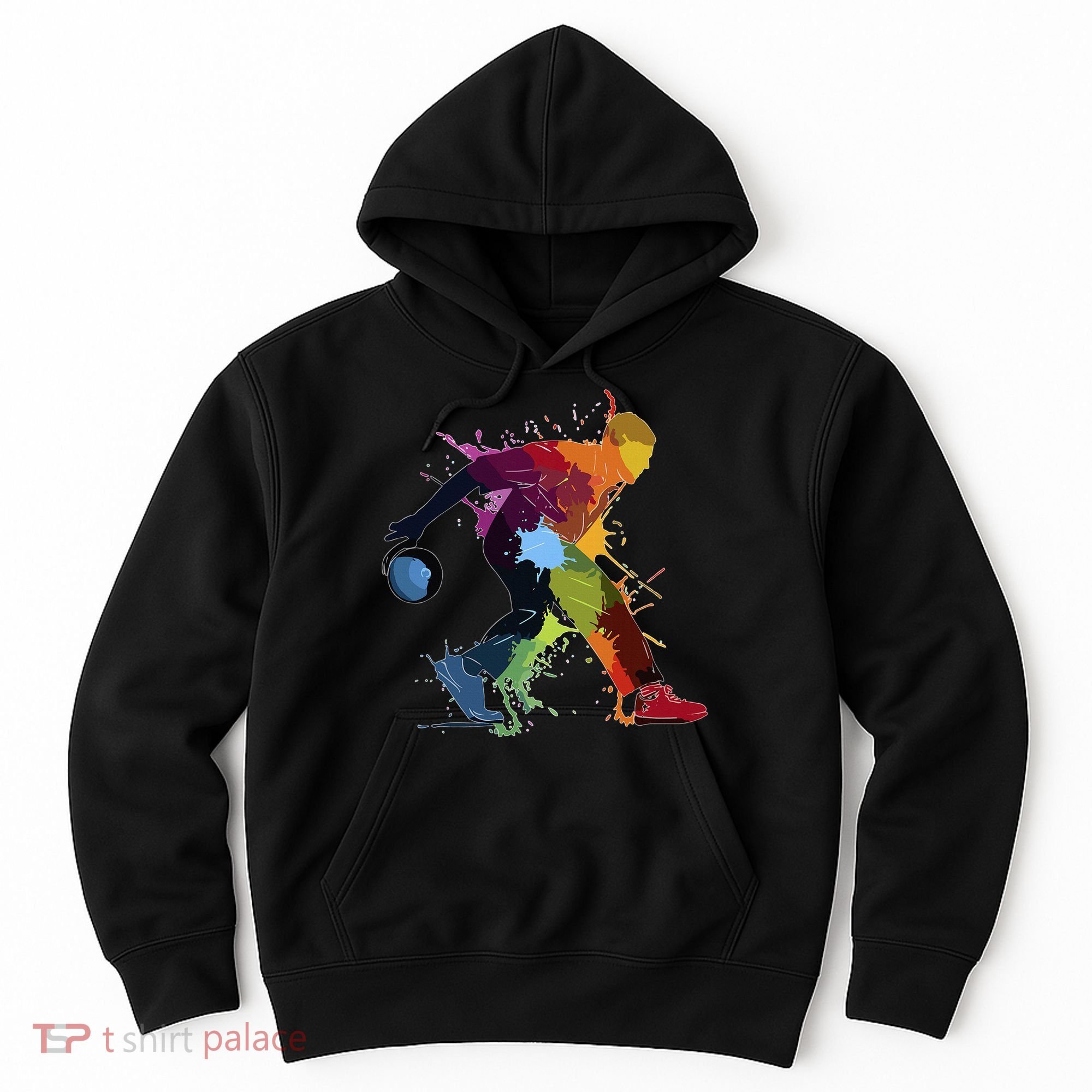 Bowling Bowler paint splash Hoodie