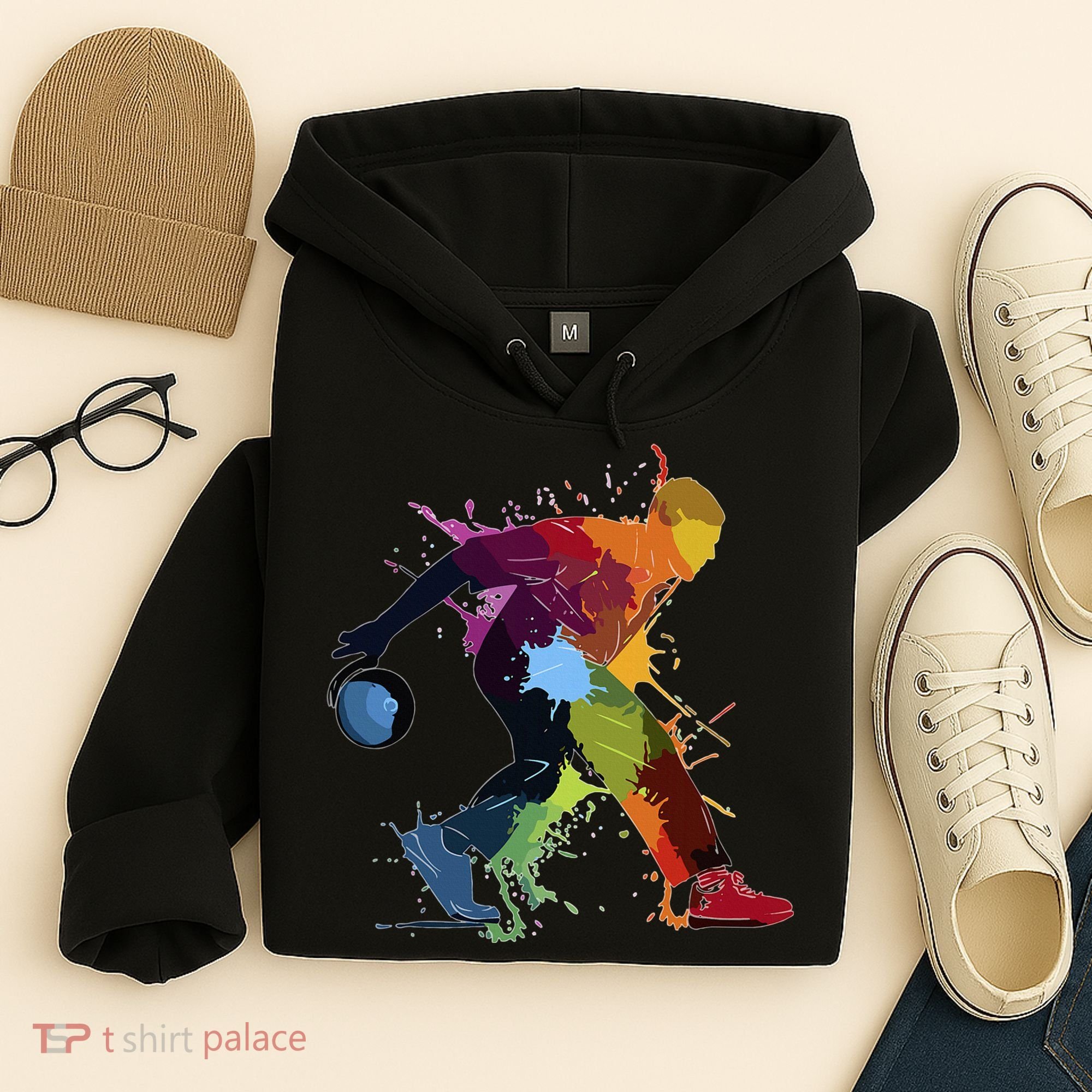 Bowling Bowler paint splash Hoodie