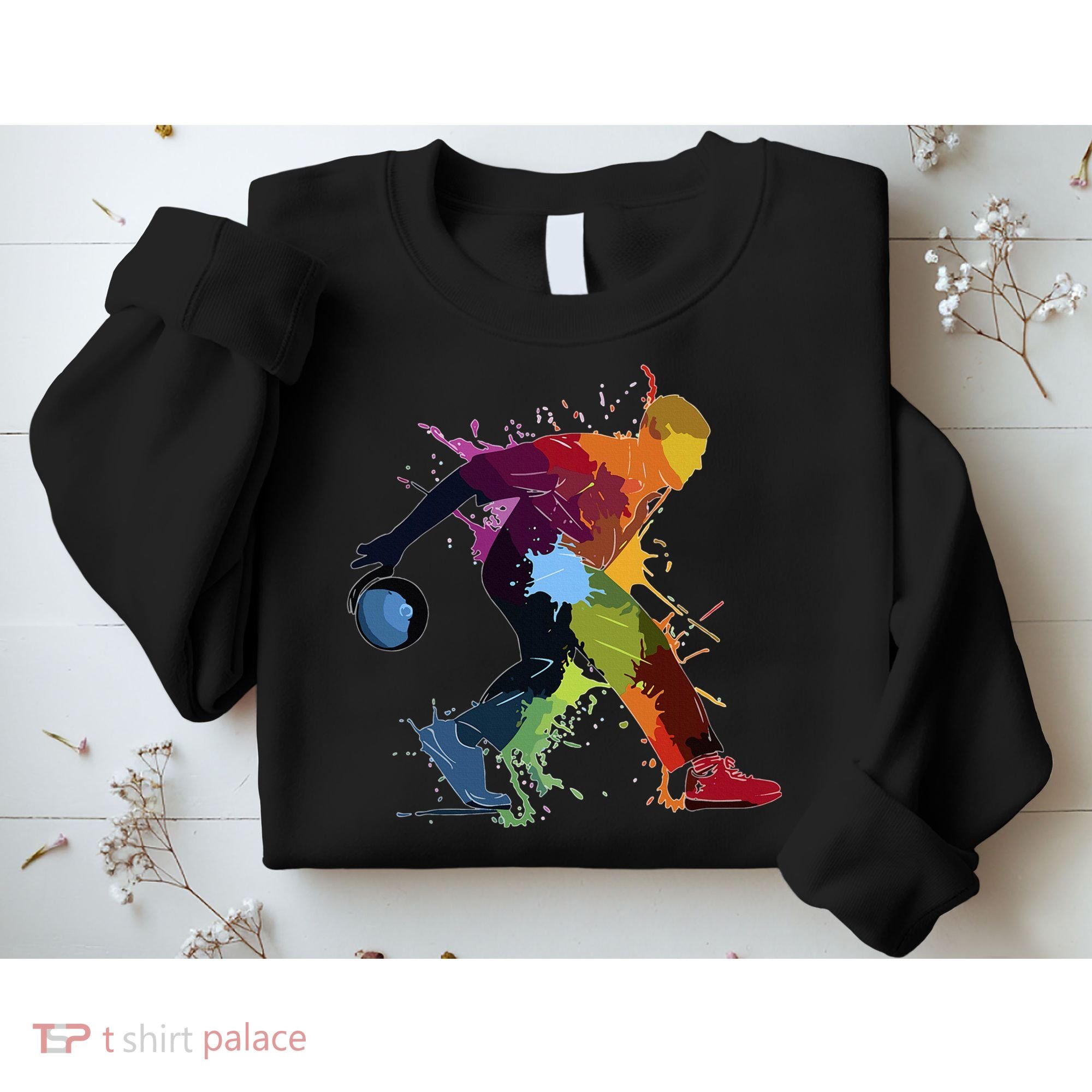 Bowling Bowler paint splash Sweatshirt
