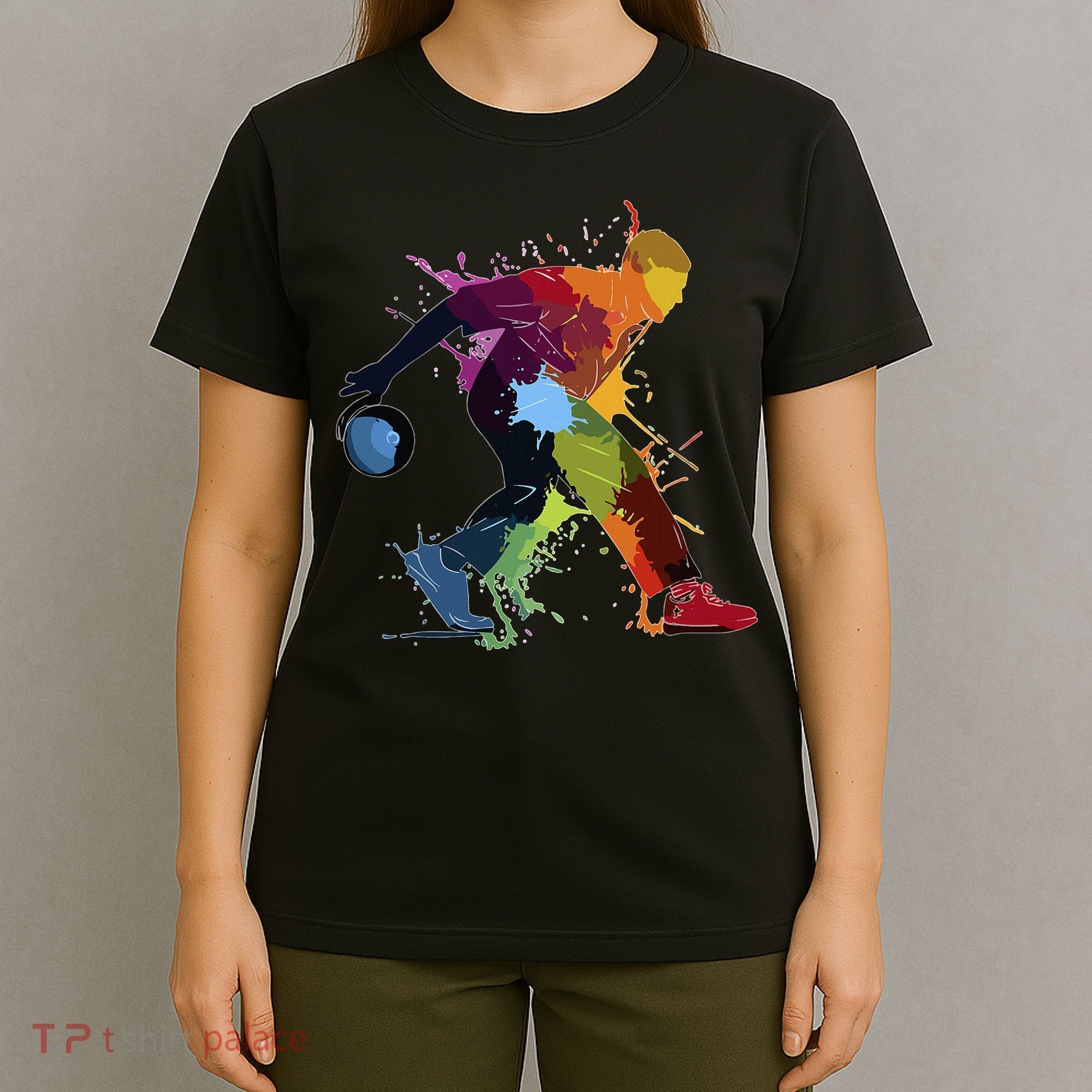 Bowling Bowler paint splash T-Shirt