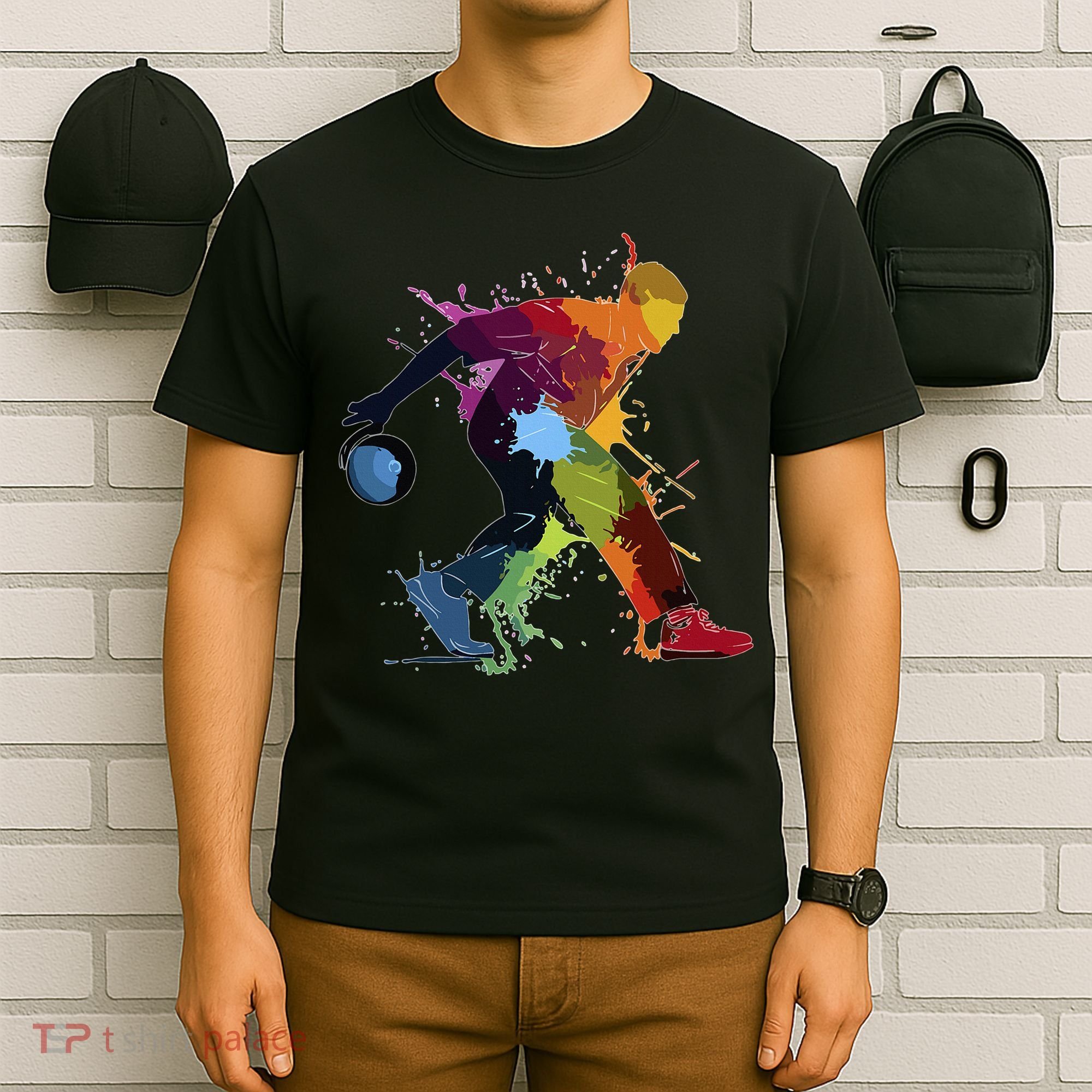 Bowling Bowler paint splash T-Shirt