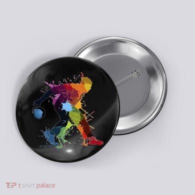 Bowling Bowler paint splash Button