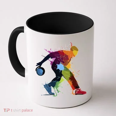 Bowling Bowler paint splash Coffee Mug