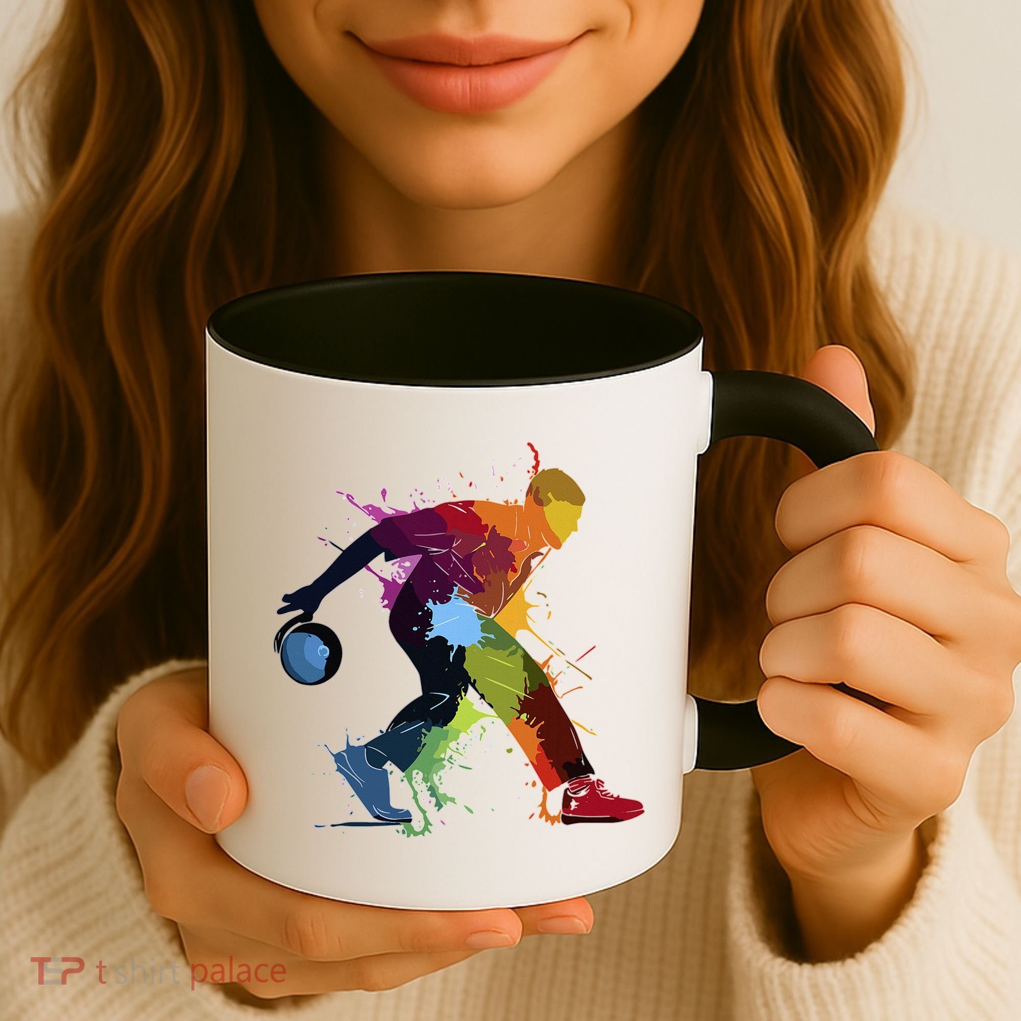 Bowling Bowler paint splash Coffee Mug