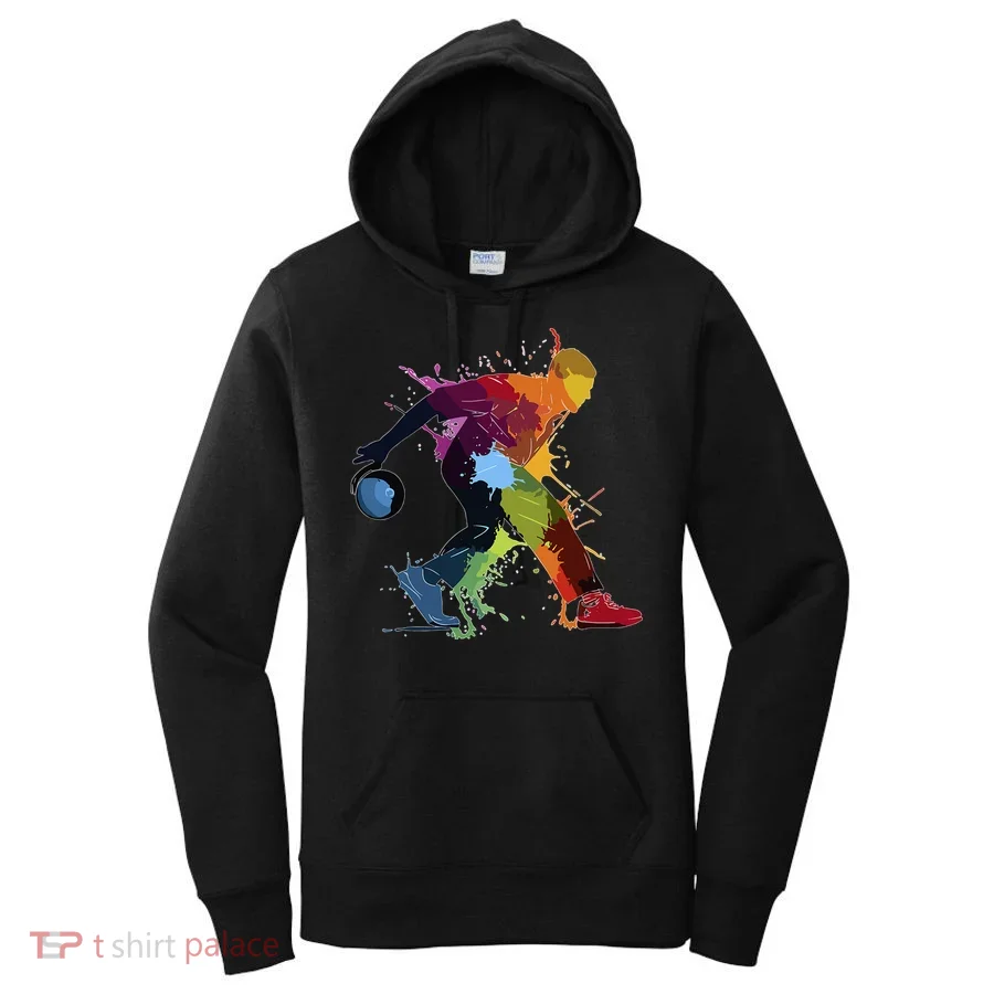 Bowling Bowler paint splash Women's Hoodie