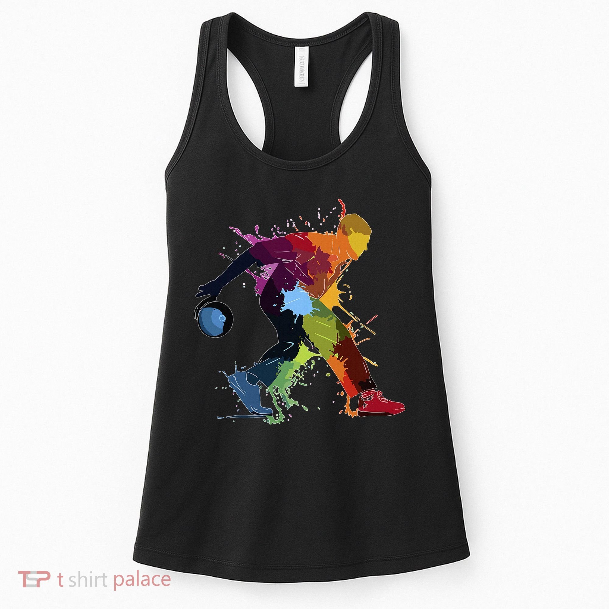 Bowling Bowler paint splash Women's Tank Top