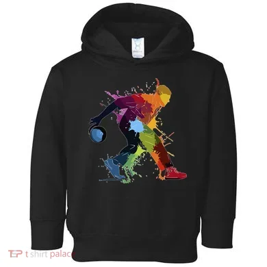 Bowling Bowler paint splash Toddler Hoodie