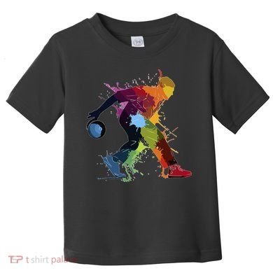 Bowling Bowler paint splash Toddler T-Shirt