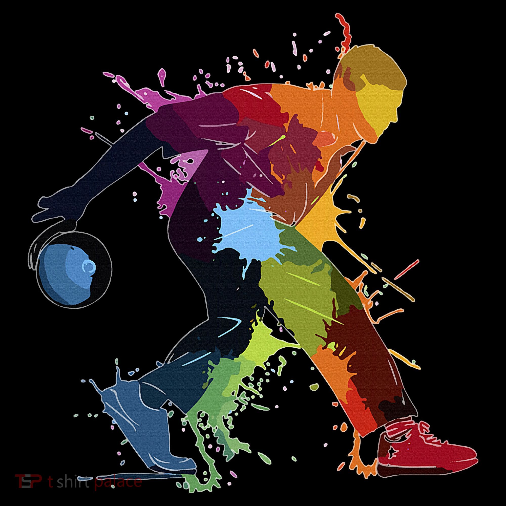 Bowling Bowler paint splash Visor