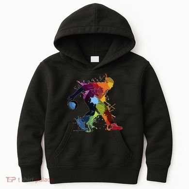 Bowling Bowler paint splash Kids Hoodie