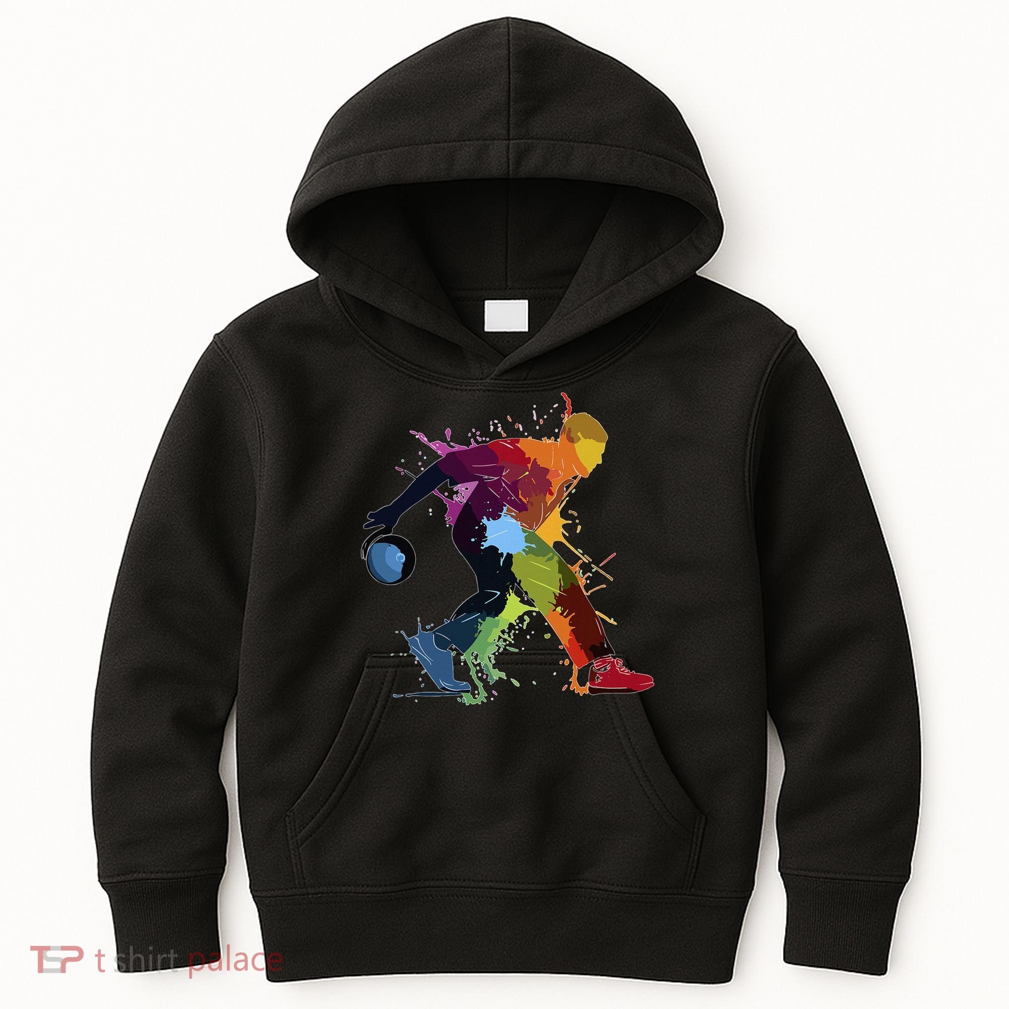 Bowling Bowler paint splash Kids Hoodie