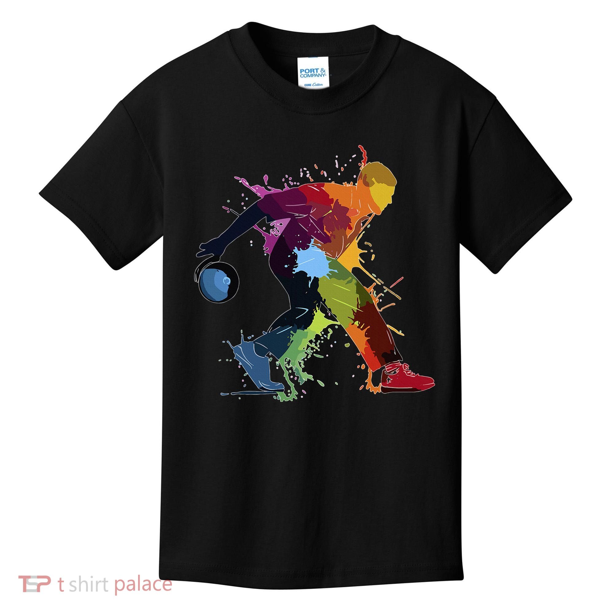 Bowling Bowler paint splash Kids T-Shirt