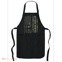 Best Buckin Papaw Camo American Flag Deer Hunting Gift Apron thumb 0