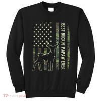 Best Buckin Papaw Camo American Flag Deer Hunting Gift Sweatshirt thumb 0