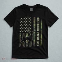 Best Buckin Papaw Camo American Flag Deer Hunting Gift T-Shirt thumb 5