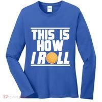 Bocce Ball Player This Is How I Roll Gift Women's Long Sleeve Shirt thumb 0