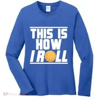 Bocce Ball Player This Is How I Roll Gift Women's Long Sleeve Shirt thumb 0