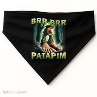 Brr Brr Patapim Funny Italian Meme Brainrot Humor Gen Z  USA-Made Doggie Bandana thumb 0