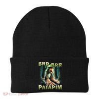 Brr Brr Patapim Funny Italian Meme Brainrot Humor Gen Z  Beanie thumb 0