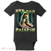 Brr Brr Patapim Funny Italian Meme Brainrot Humor Gen Z  Baby Bodysuit thumb 0
