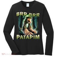 Brr Brr Patapim Funny Italian Meme Brainrot Humor Gen Z  Women's Long Sleeve Shirt thumb 0