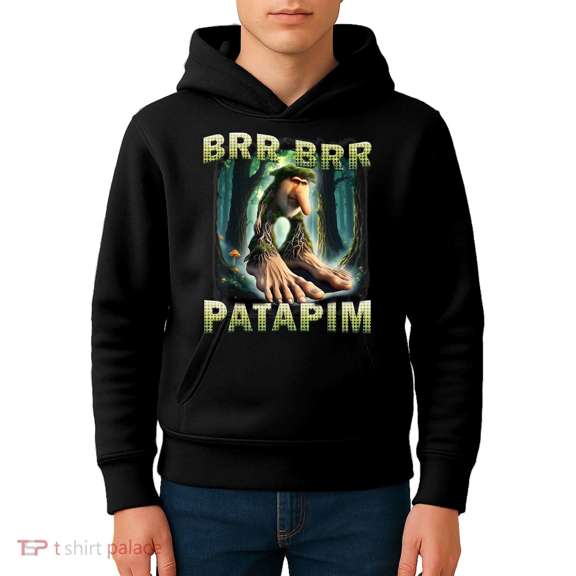 Brr Brr Patapim Funny Italian Meme Brainrot Humor Gen Z  Kids Hoodie