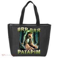 Brr Brr Patapim Funny Italian Meme Brainrot Humor Gen Z  Tote Bag thumb 0