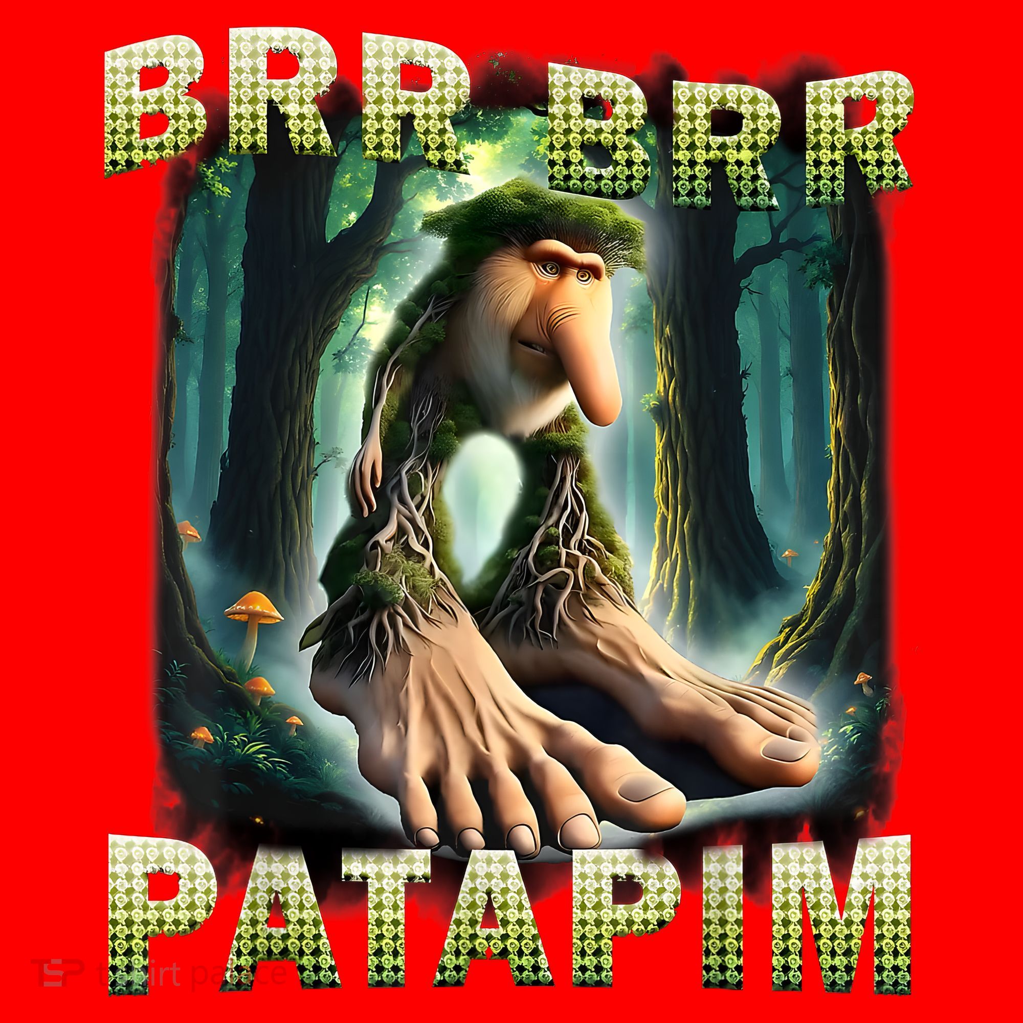 Brr Brr Patapim Funny Italian Meme Brainrot Humor Gen Z  Santa Hat