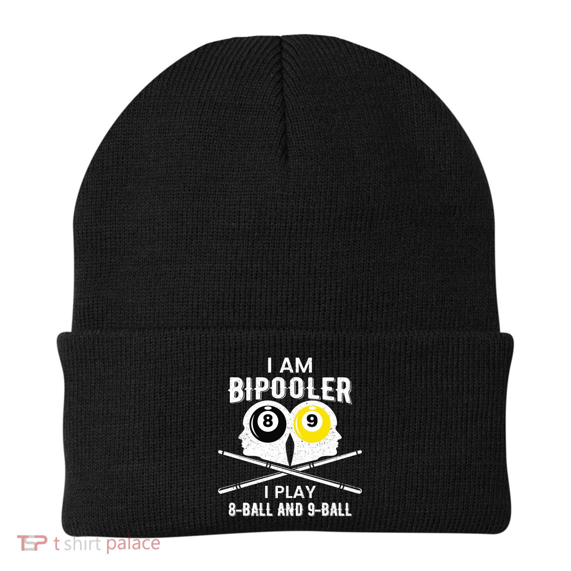 Bipolar Bipooler Pool Player Pool Billiards Gift 8 Ball 9 Meaningful Gift Beanie