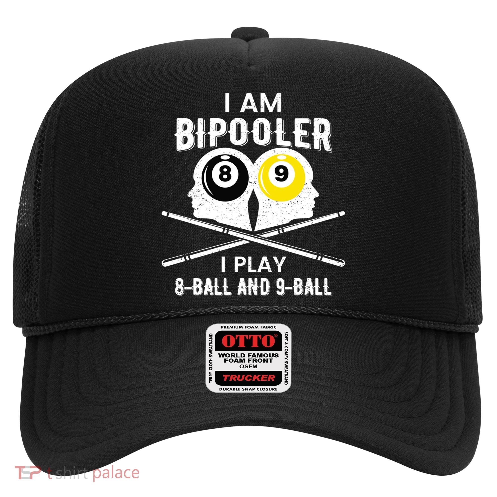 Bipolar Bipooler Pool Player Pool Billiards Gift 8 Ball 9 Meaningful Gift Hat