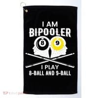 Bipolar Bipooler Pool Player Pool Billiards Gift 8 Ball 9 Meaningful Gift Golf Towel thumb 0