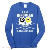 Bipolar Bipooler Pool Player Pool Billiards Gift 8 Ball 9 Meaningful Gift Long Sleeve Shirt thumb 0