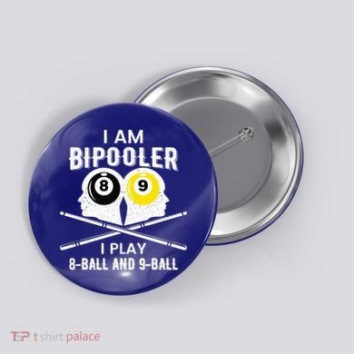 Bipolar Bipooler Pool Player Pool Billiards Gift 8 Ball 9 Meaningful Gift Button