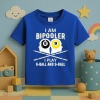 Bipolar Bipooler Pool Player Pool Billiards Gift 8 Ball 9 Meaningful Gift Toddler T-Shirt thumb 3