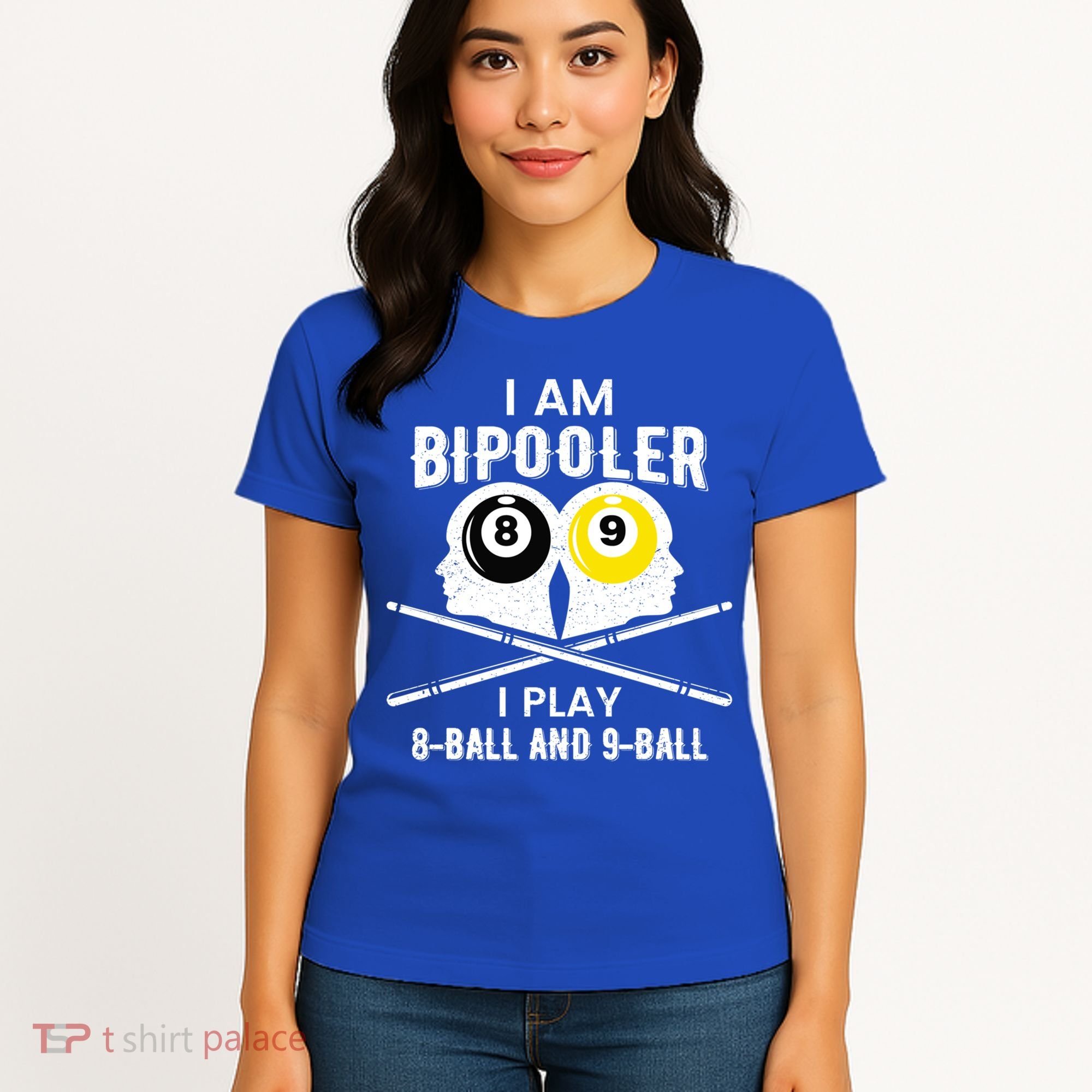 Bipolar Bipooler Pool Player Pool Billiards Gift 8 Ball 9 Meaningful Gift Women's T-Shirt