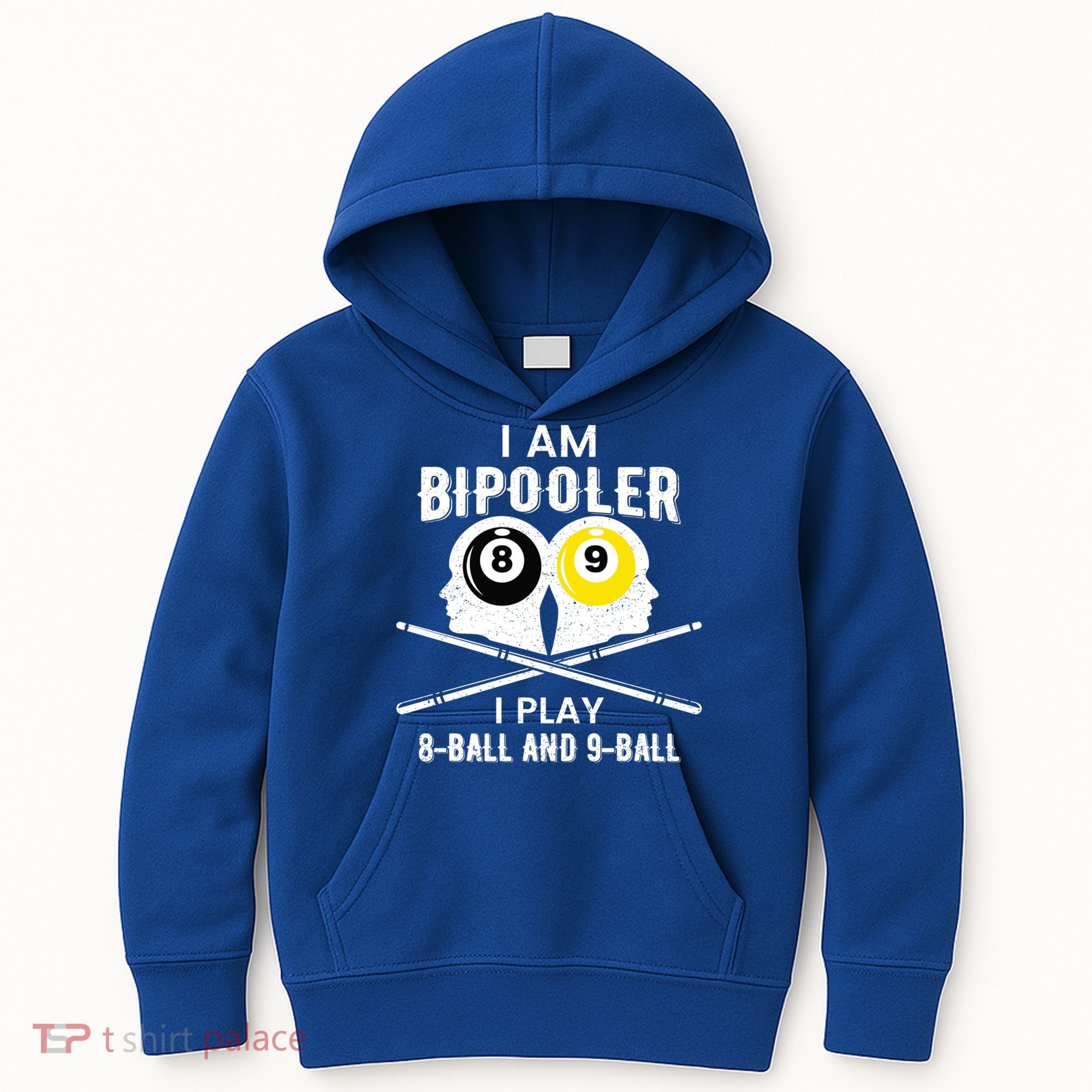 Bipolar Bipooler Pool Player Pool Billiards Gift 8 Ball 9 Meaningful Gift Kids Hoodie