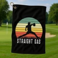 Baseball Batter Pitcher Pitching Closer Relief Strikeout K Golf Towel thumb 1