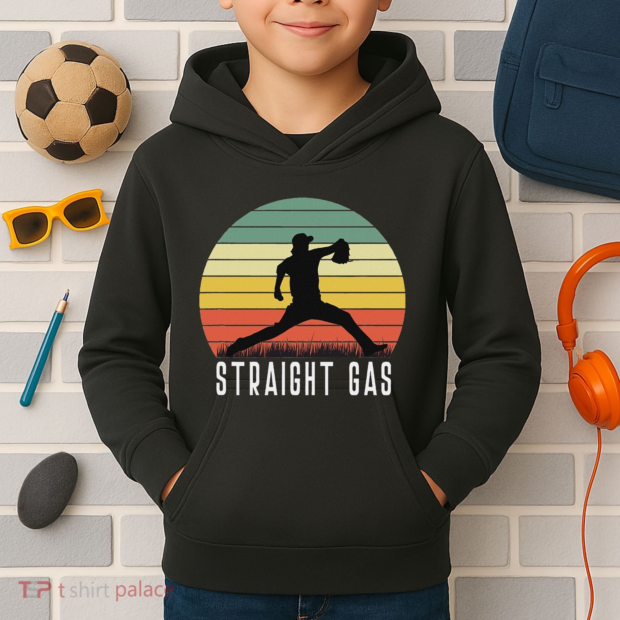 Baseball Batter Pitcher Pitching Closer Relief Strikeout K Kids Hoodie