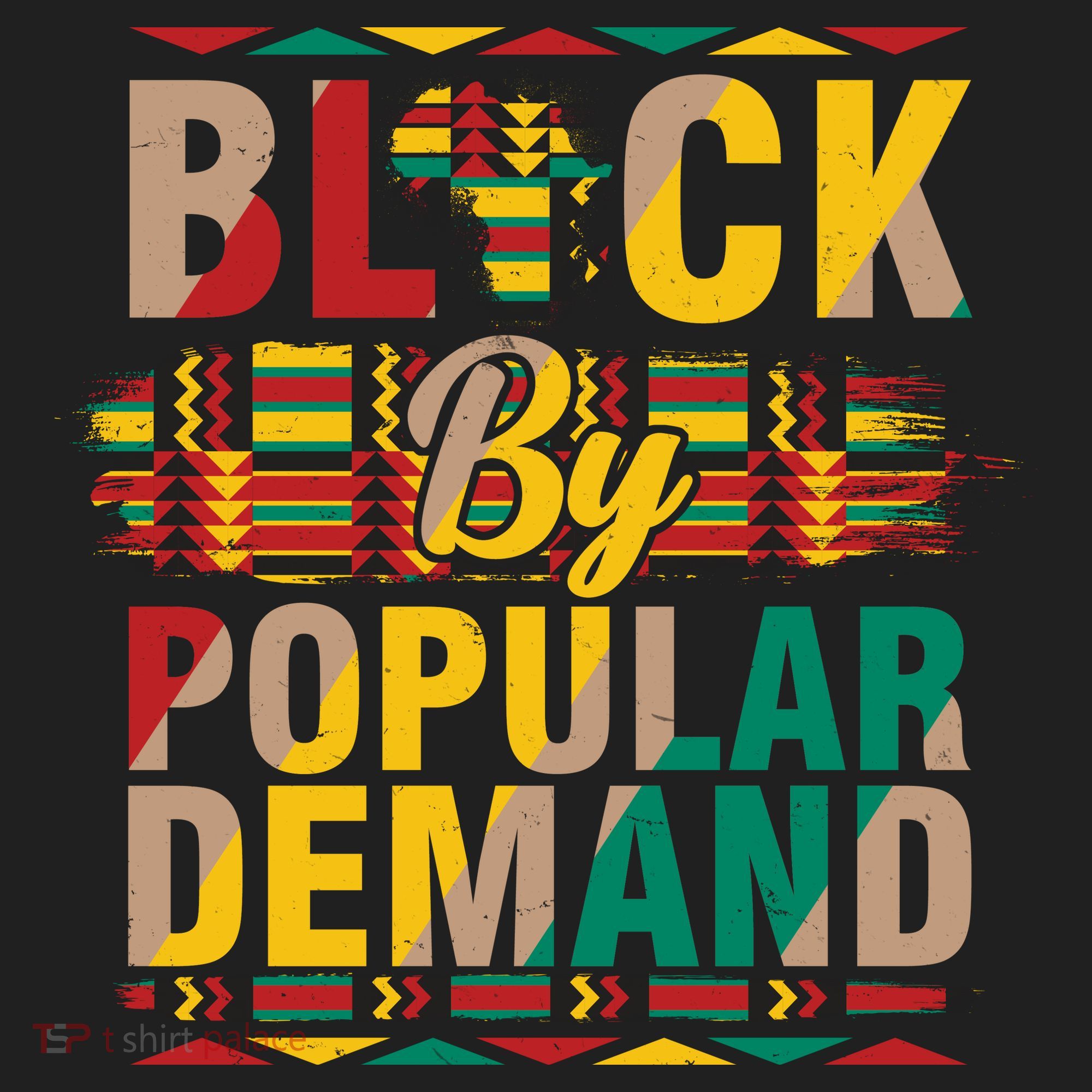 Black By Popular Demand Celebrate Black History Golf Towel
