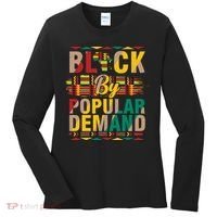 Black By Popular Demand Celebrate Black History Women's Long Sleeve Shirt thumb 0