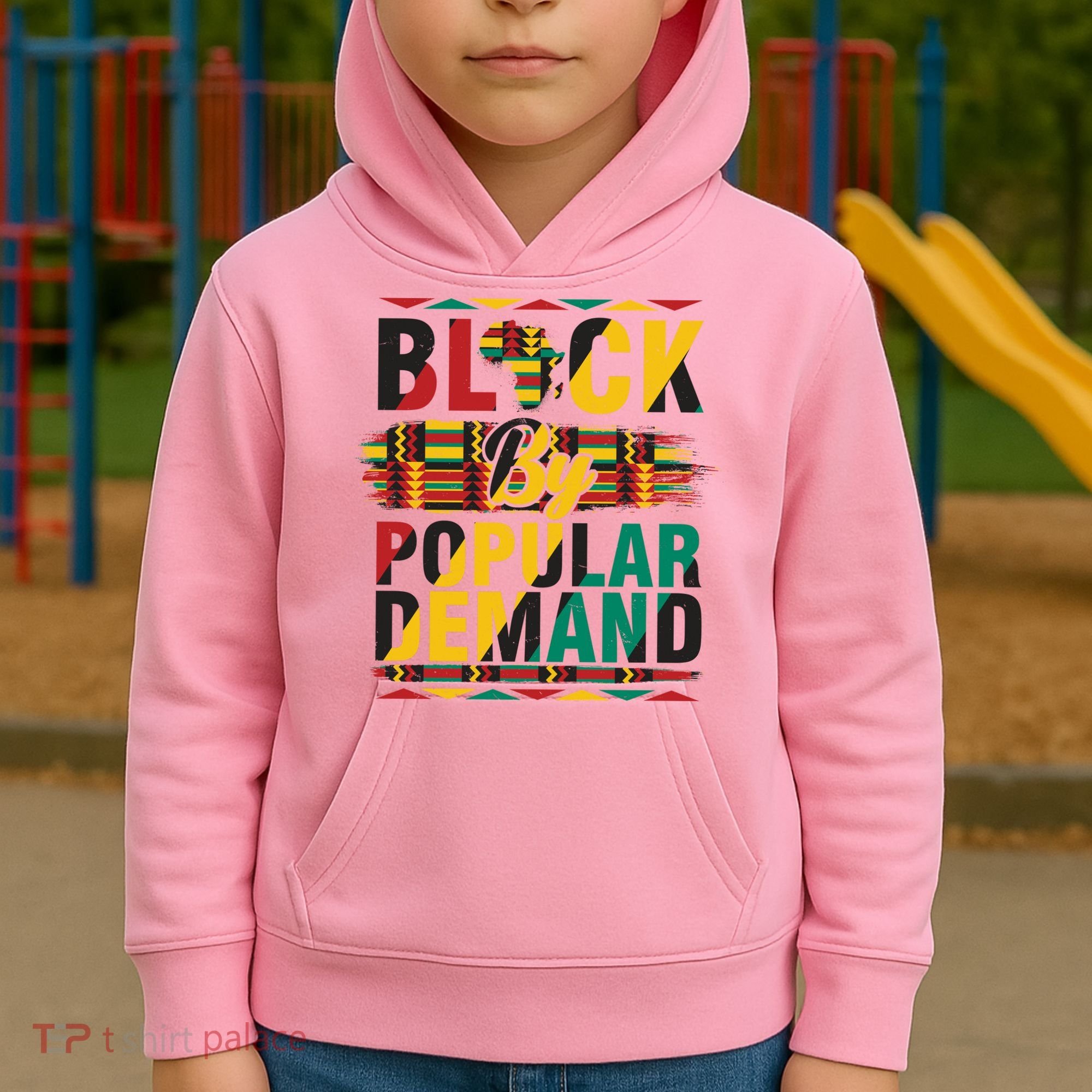 Black By Popular Demand Celebrate Black History Kids Hoodie