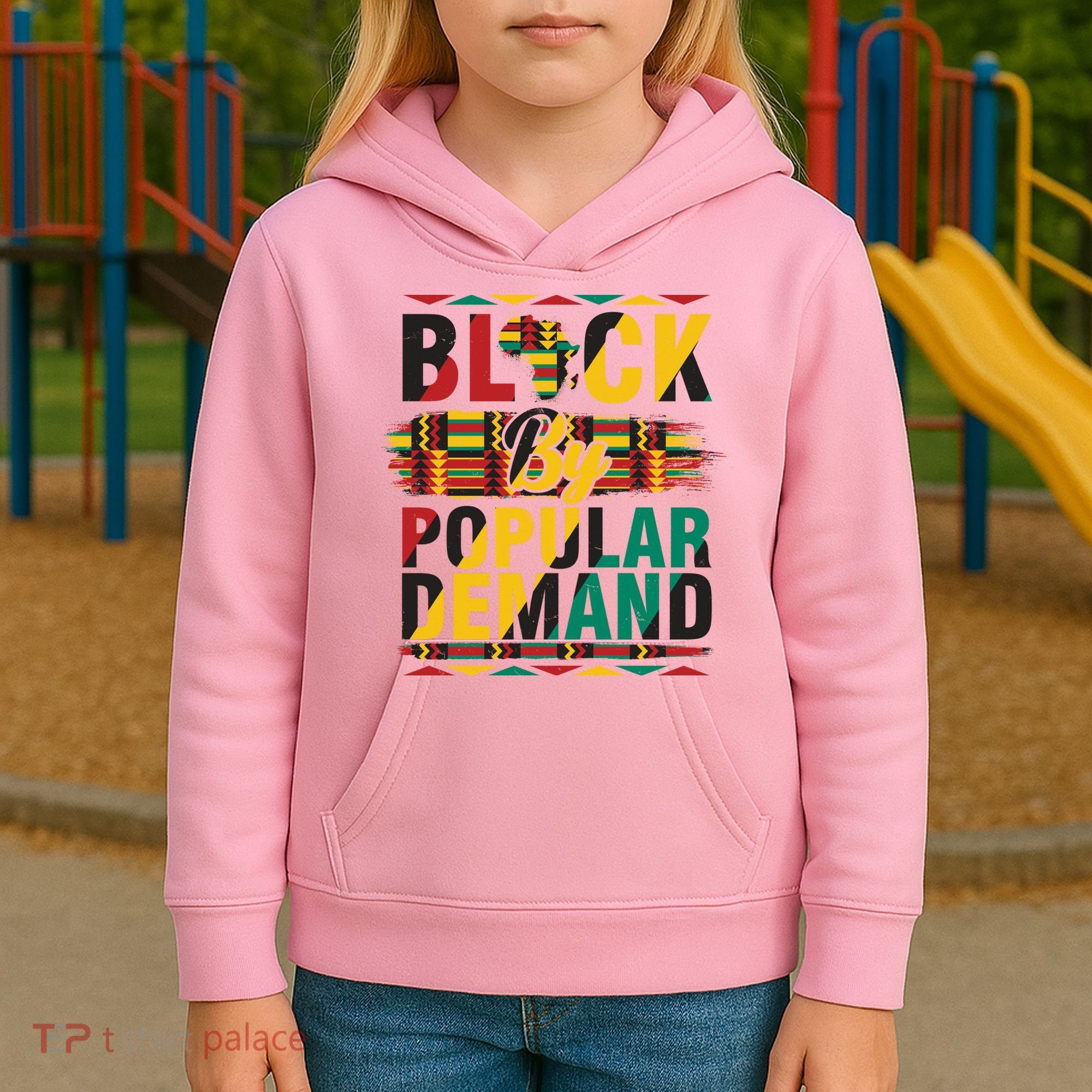 Black By Popular Demand Celebrate Black History Kids Hoodie