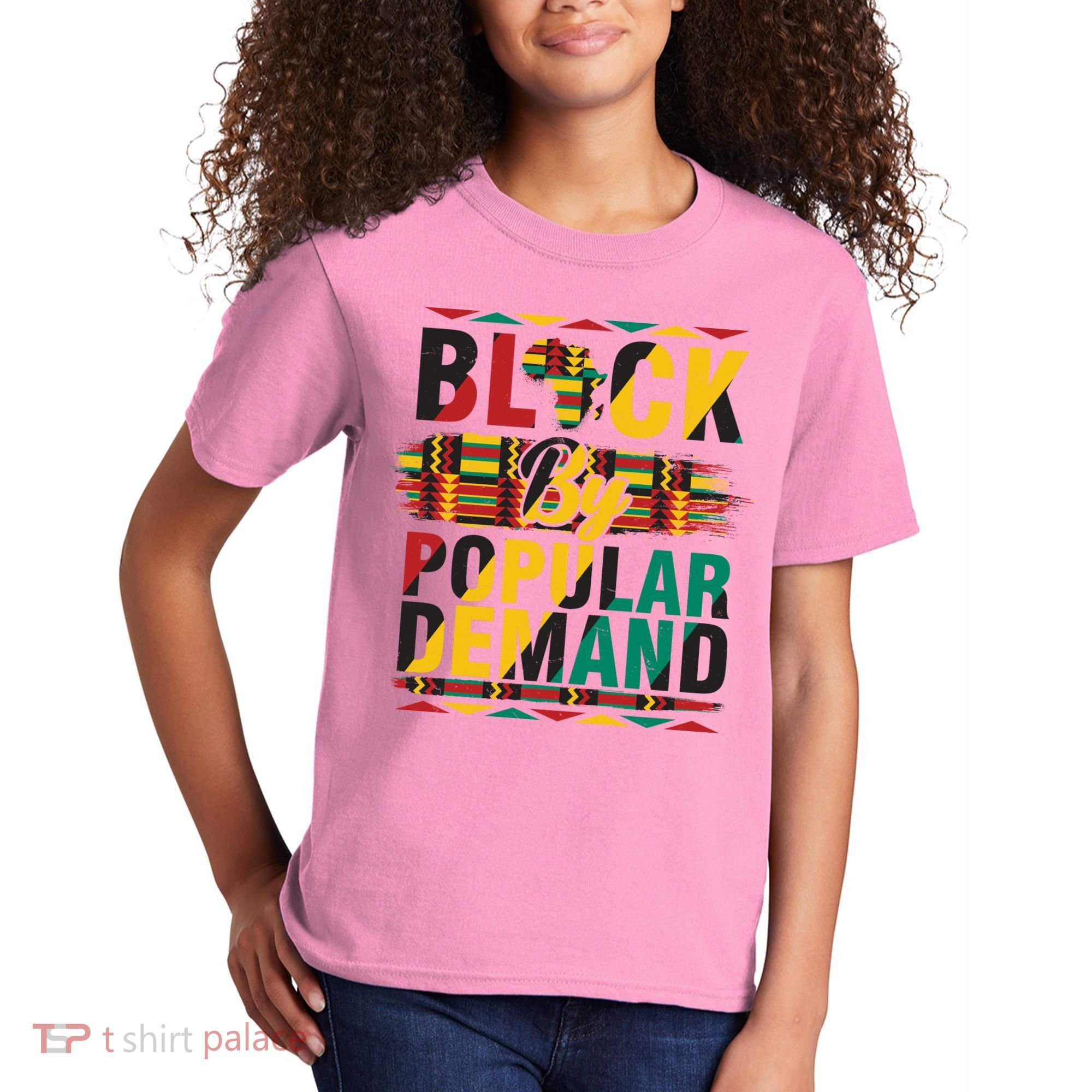 Black By Popular Demand Celebrate Black History Kids T-Shirt