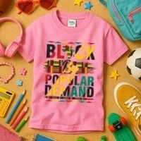 Black By Popular Demand Celebrate Black History Kids T-Shirt thumb 3
