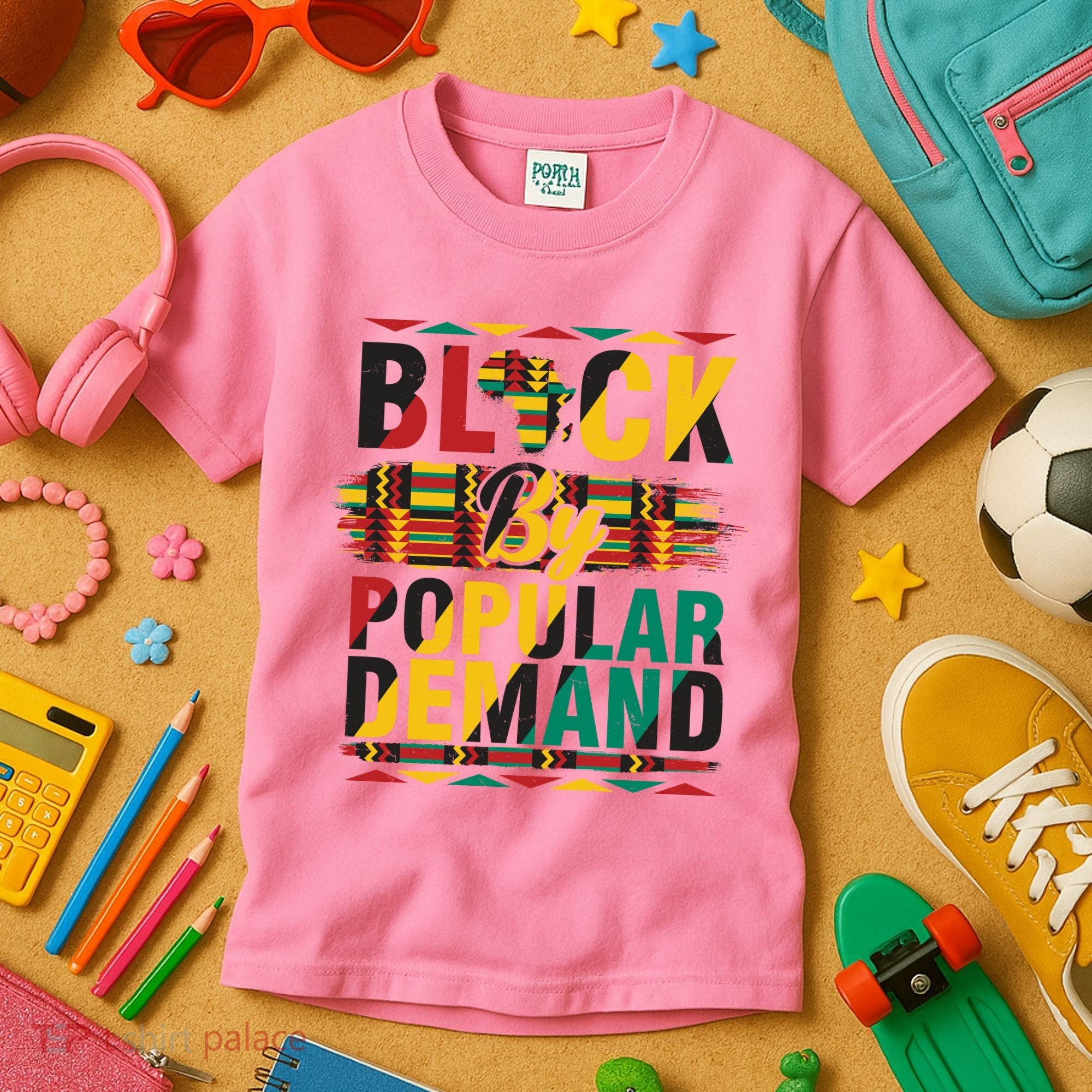 Black By Popular Demand Celebrate Black History Kids T-Shirt