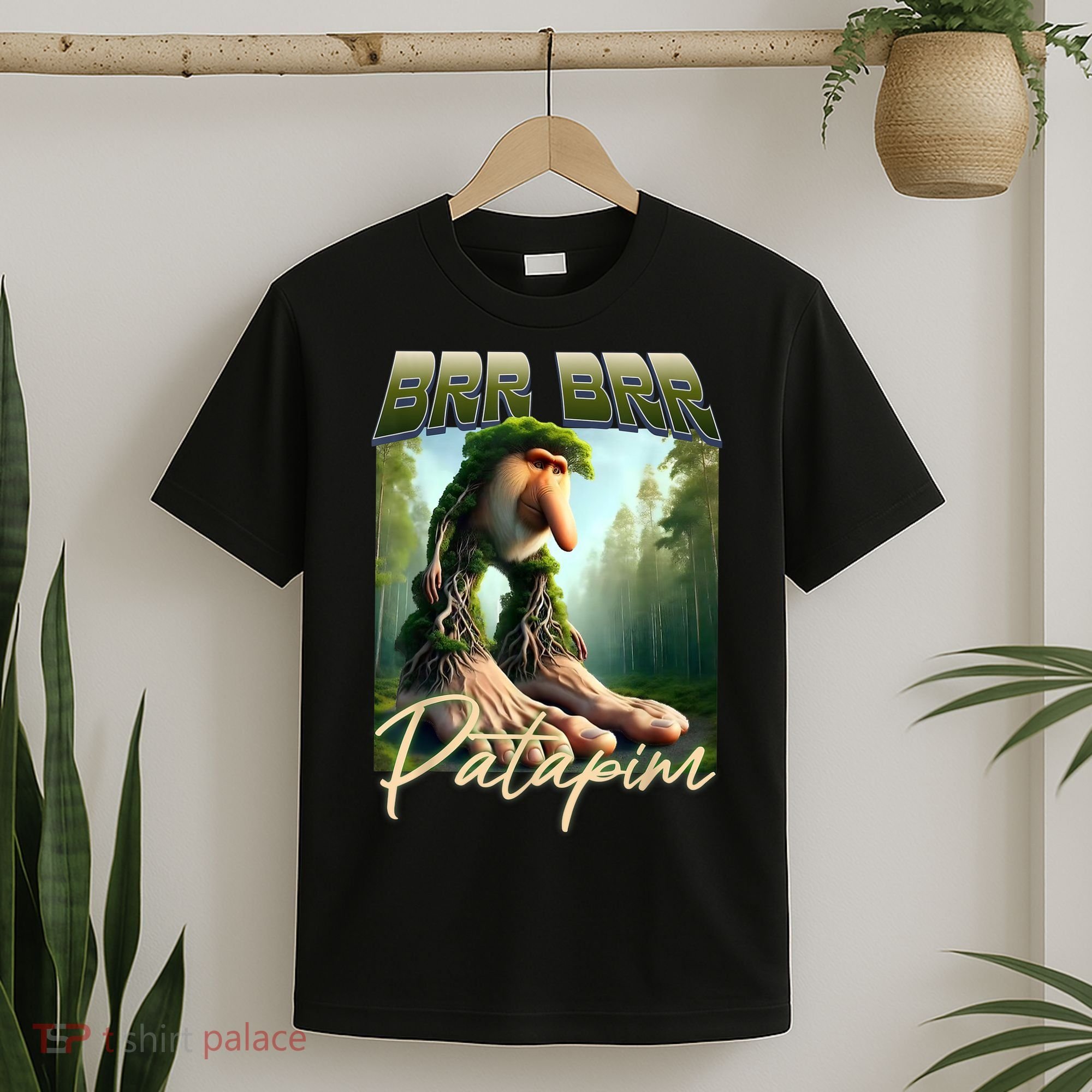 Brr Brr Patapim Italian Brainrot Meme Forest Monkey Bootleg  T-Shirt